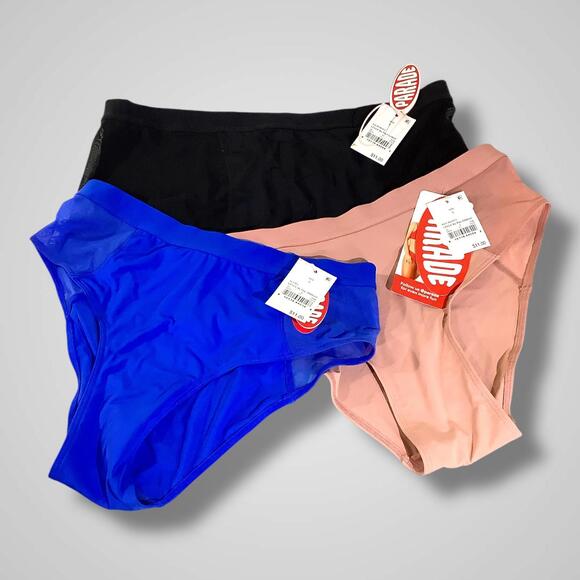 NWT Parade 3 Pack Panties, (1) Boyshort & (2) High Cut Brief Panties, Size Small - Picture 1 of 1